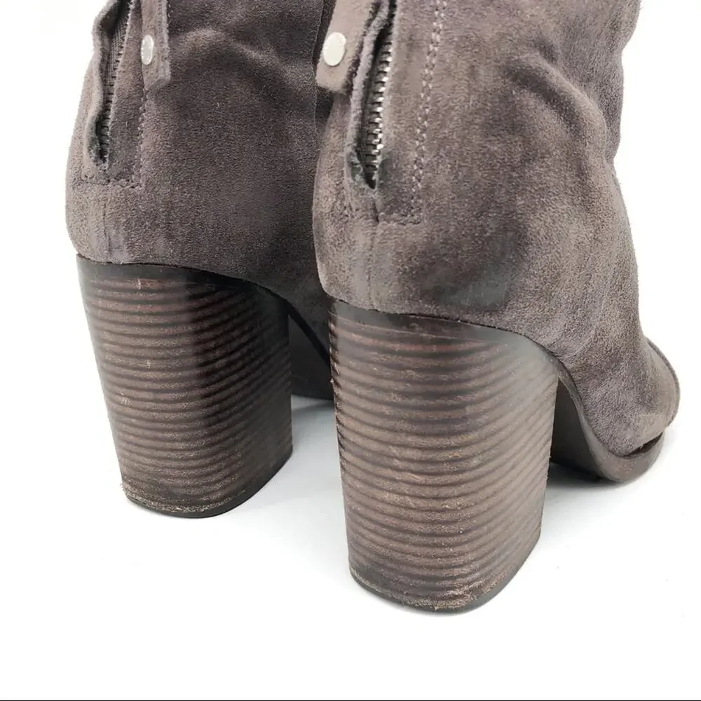 RAG & BONE Ashby Ankle High Boot Suede Grey 37.5
